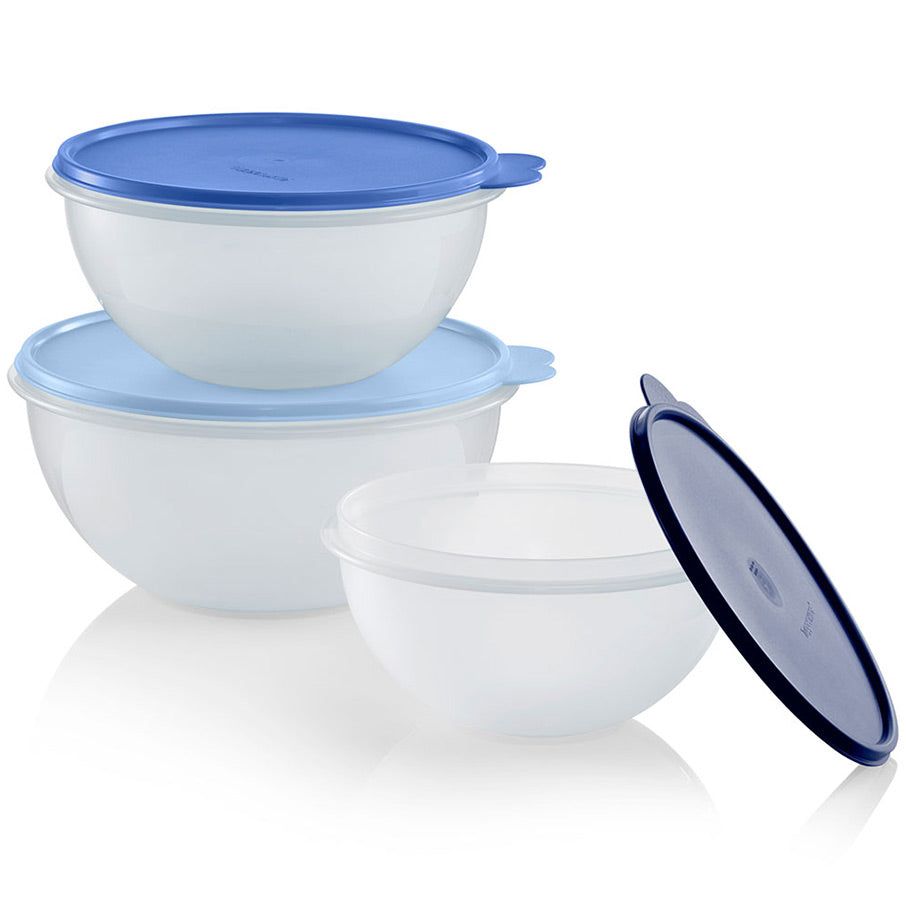 Tupperware Wonderlier Bowl 3-pc. Set sIce Cube Refrigerator Storage | 13528HGDK